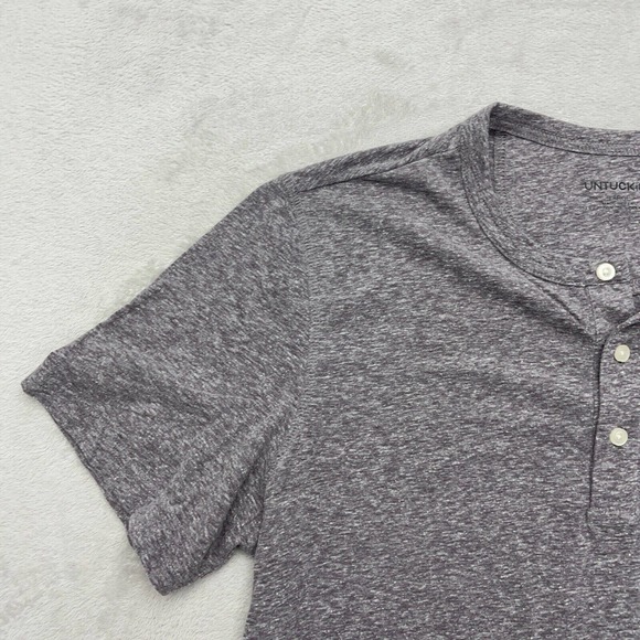 Untuckit Womens Blouse Large Gray Short Sleeve Camping Hiking Outdoor - Picture 4 of 11